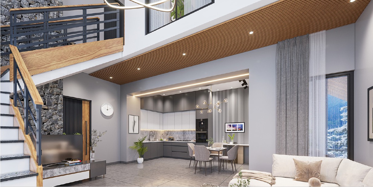 Sky Villa Duplex Living Salon